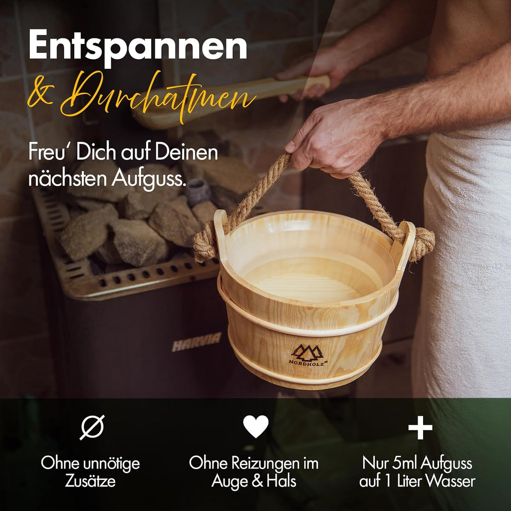 Nordholz Premium Saunaaufguss Concentrate - 100ml, 60 Unique Scents for an Invigorating Experience
