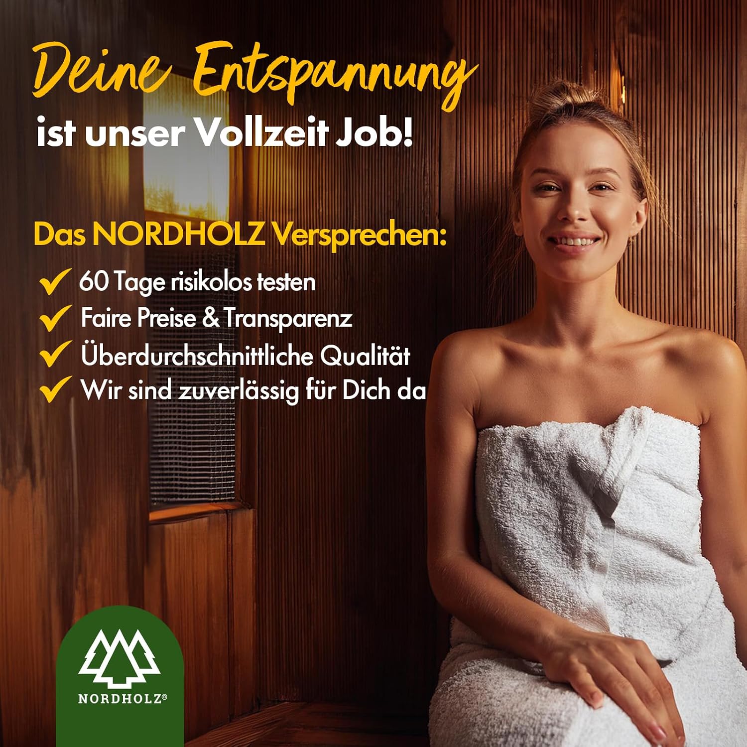 Nordholz Premium Saunaaufguss Concentrate - 100ml, 60 Unique Scents for an Invigorating Experience